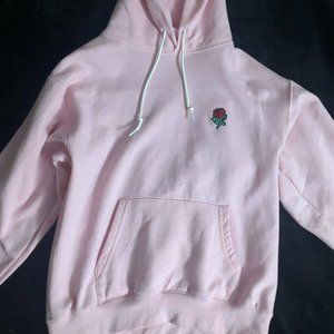 Pink Artist Union Rose Logo Hoodie